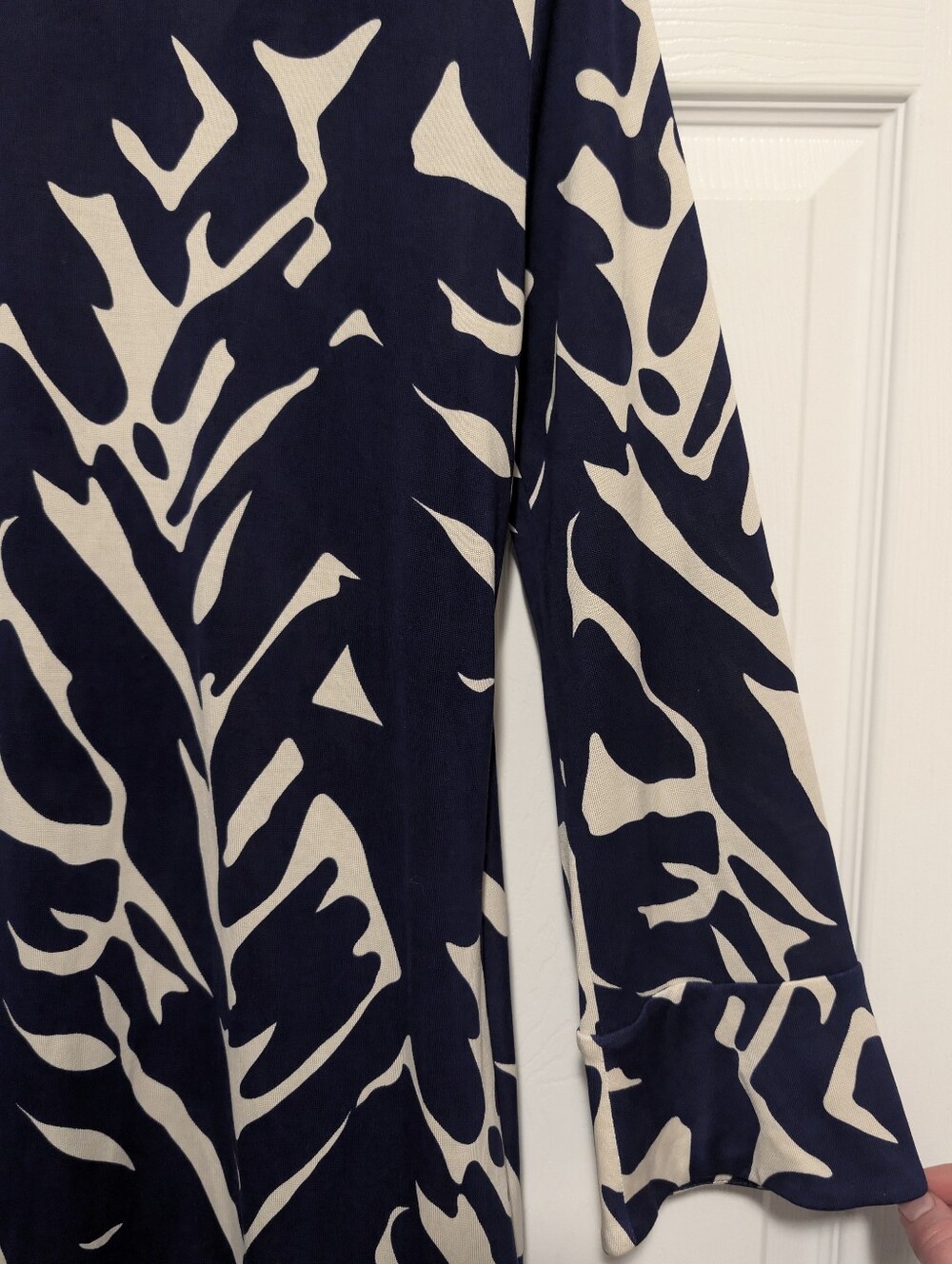 Diane von Furstenberg Vintage Silk Abstract Print Shift Tunic Dress Size 8 - Picture 6 of 8